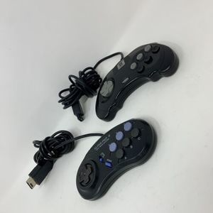 LOT OF 2 Performance Super Pad 8 Controller Gamepad for‎ Sega Saturn